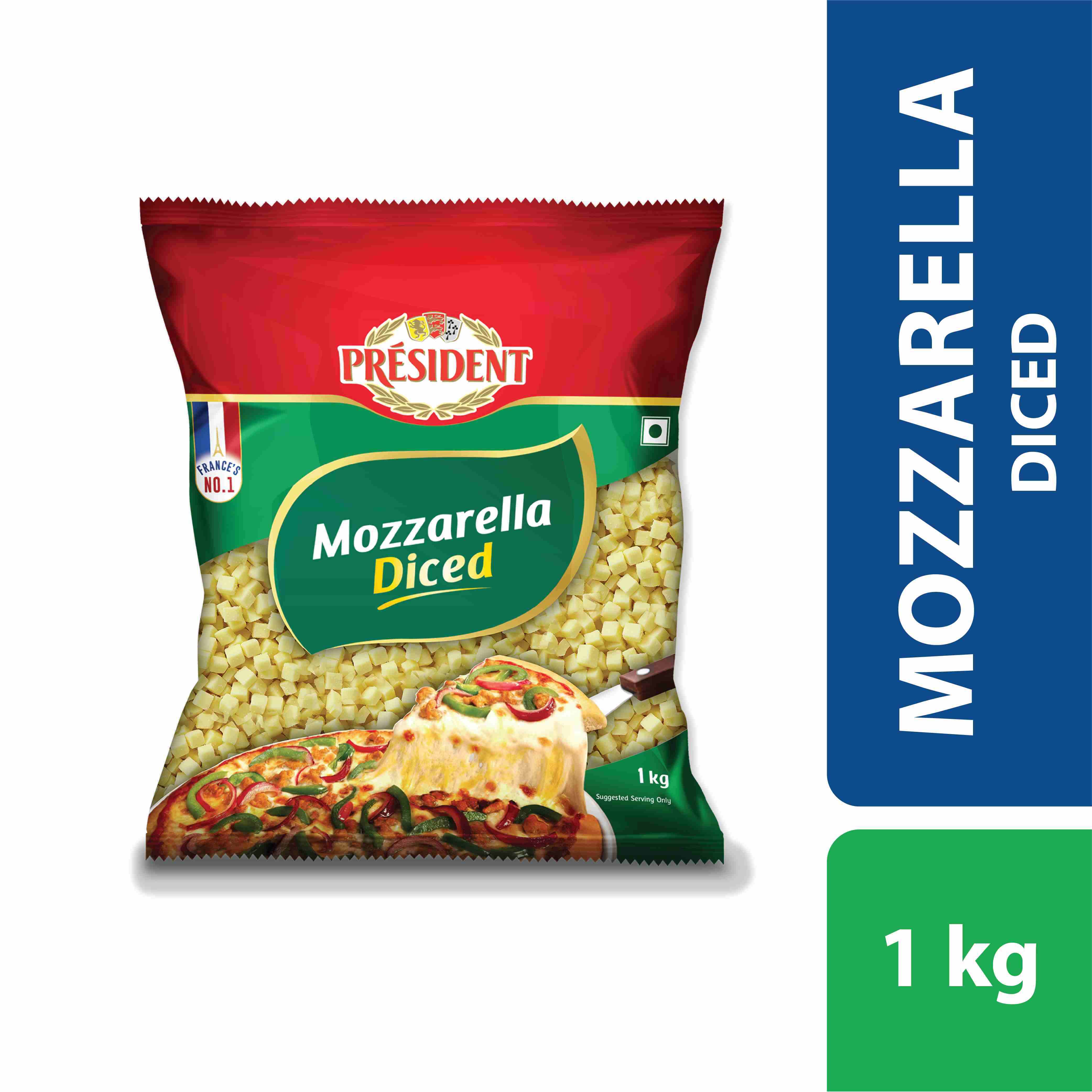 Président ® Mozzarella Diced 1kg