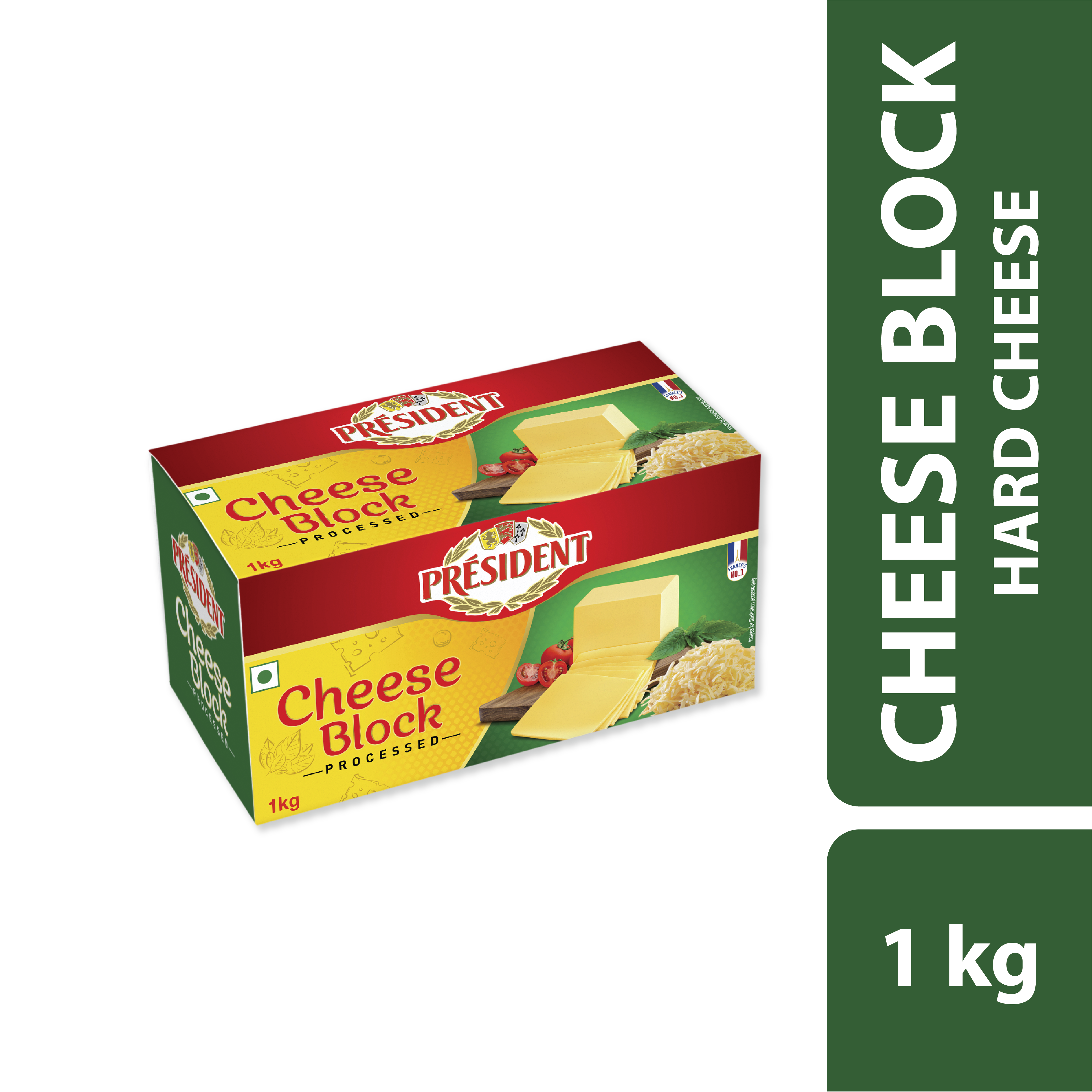 President Processed Cheese Block 